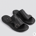 Dual Buckle Slides Black