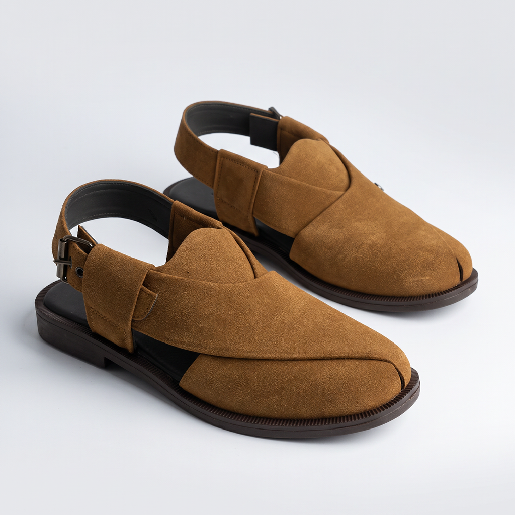 Peshawari sued mustard sandals