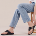 Wedge Thong Sandals black