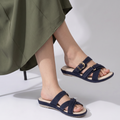 Suede Sandals blue