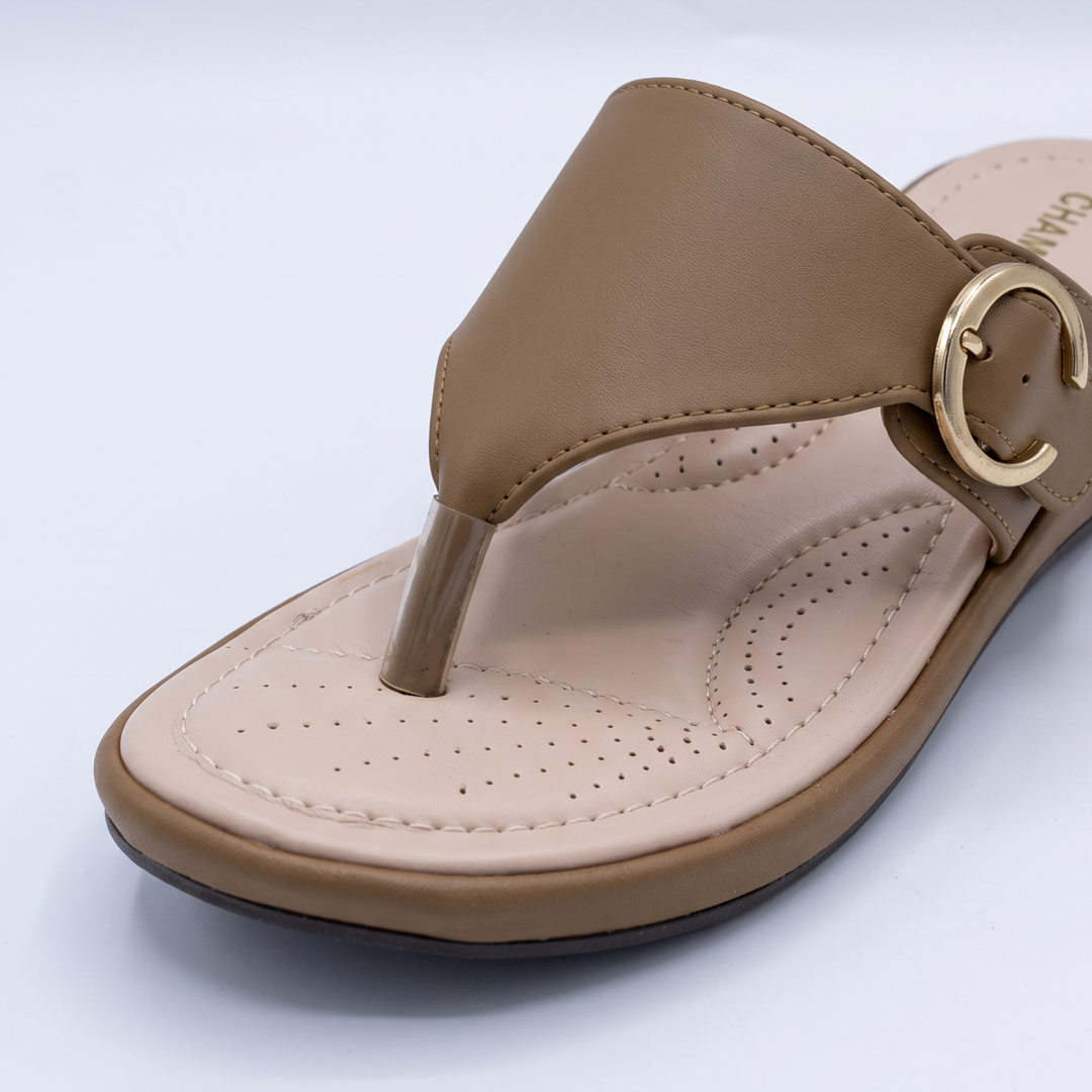 Wedge Thong Sandals khaki