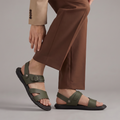 Men's Buckle Sandals Green