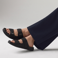 Dual Strap Chunky Slides black