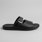 Buckle Slide Sandals black