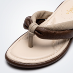 Knotted Flip Flops brown