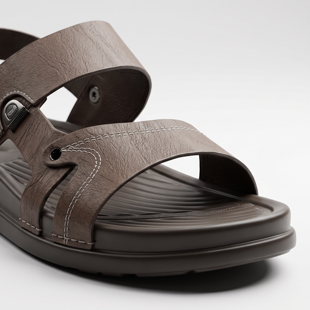 Men's Two Strap Sandals Brown