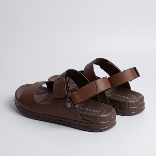 Classic Strap Sandals Men's Brown Leather