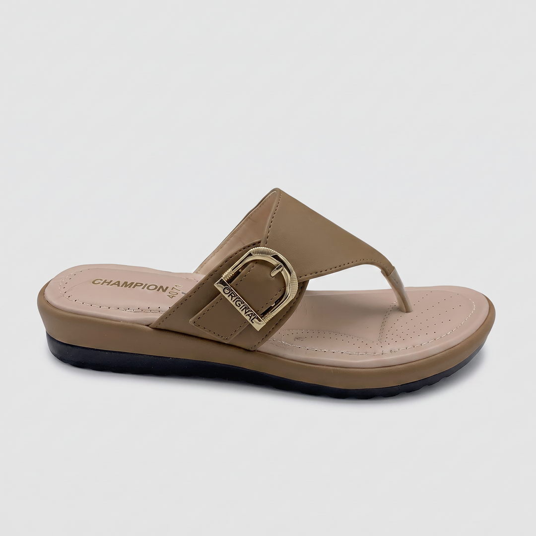 Wedge Thong Sandals khaki