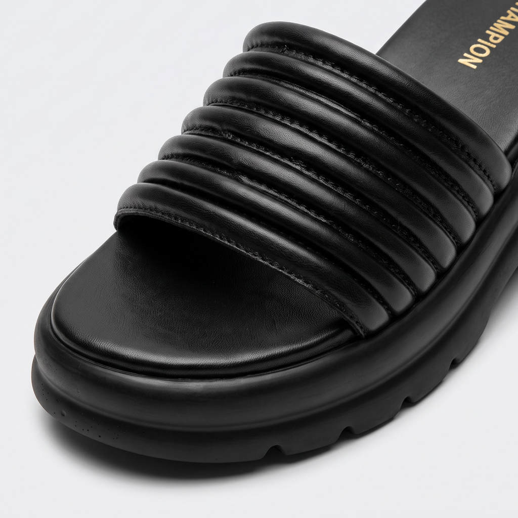 Chunky Block Heel Sandals black