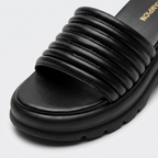 Chunky Block Heel Sandals black