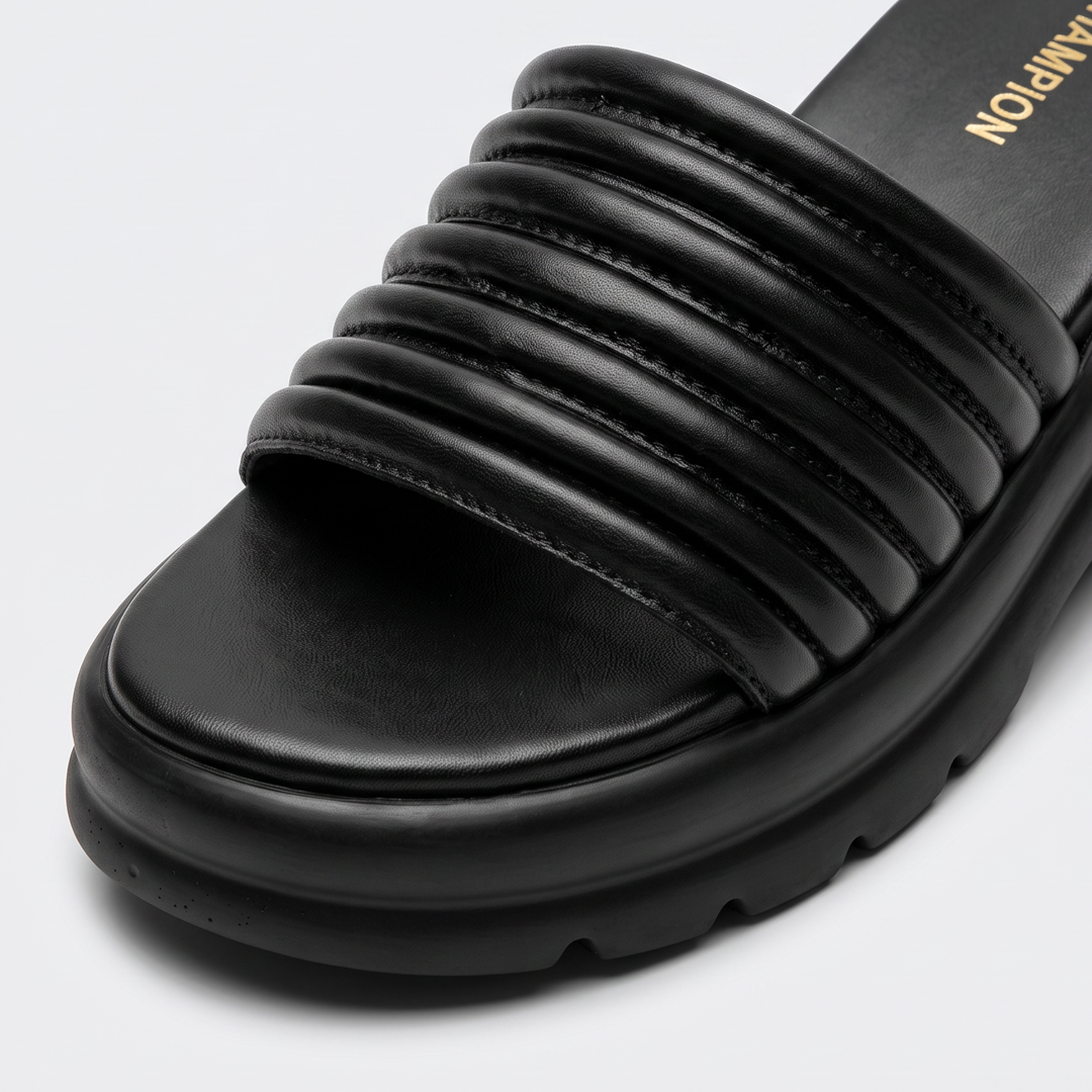 Chunky Block Heel Sandals black