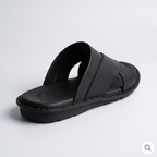 Cross Over Slide Sandals black