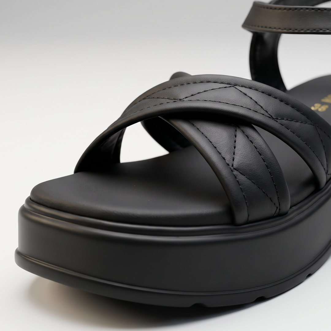 Chunky Platform Sandals black