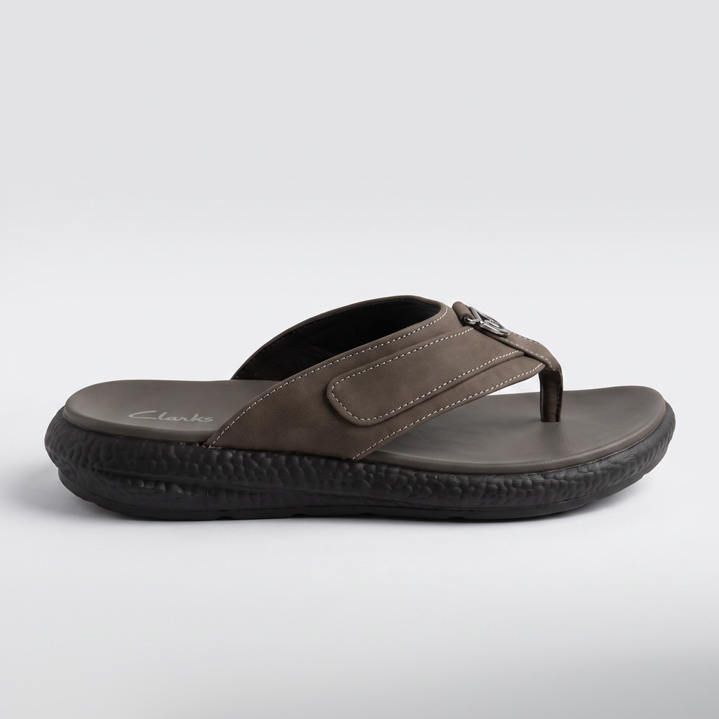 Tan Comfort Thong Sandals grey