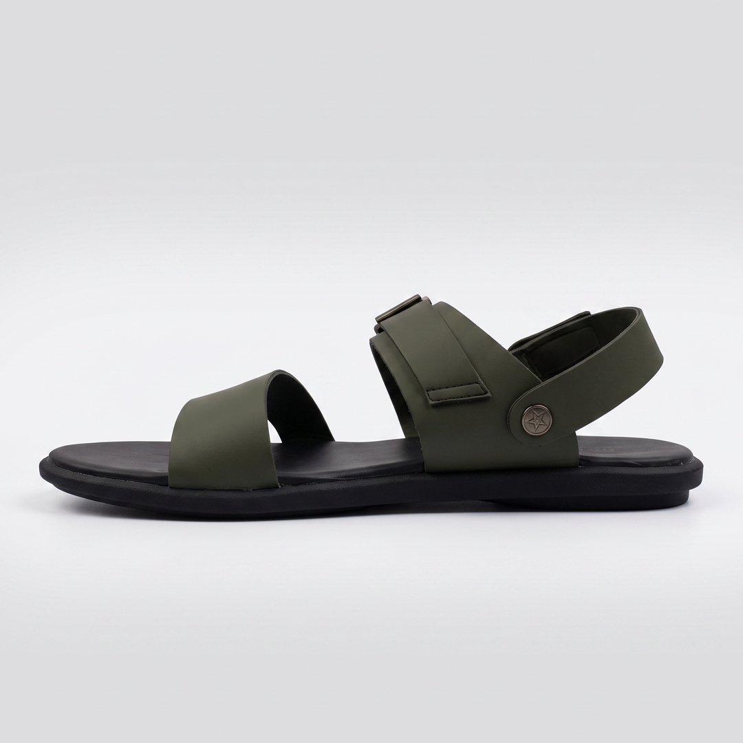 Men's Buckle Sandals Green
