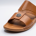 Crossover Slide Sandals brown