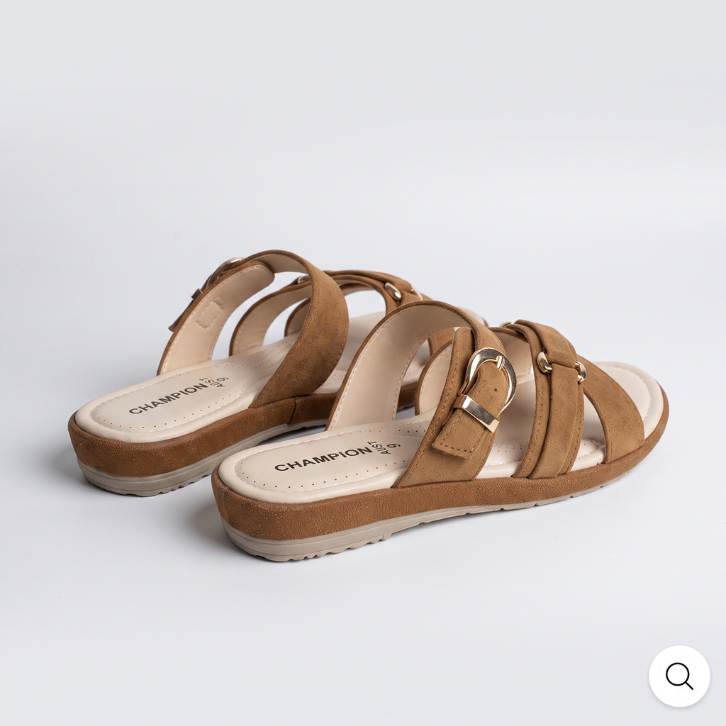 Suede Sandals mustred