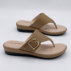 Wedge Thong Sandals khaki