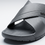 Crossover Slide Sandals grey