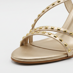 Studded Strappy Heel peach