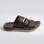 Triple Strap Buckle Slides black