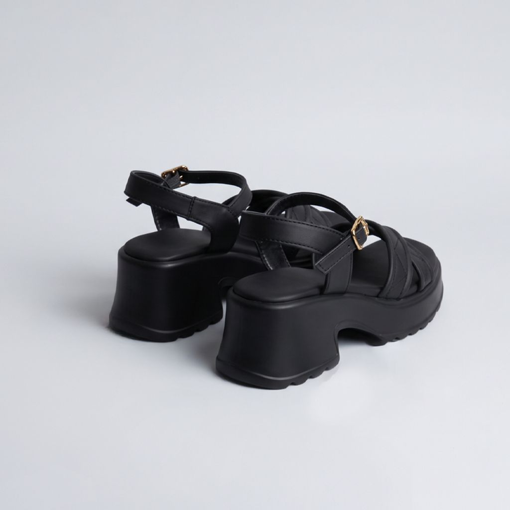 Chunky Platform Sandals black
