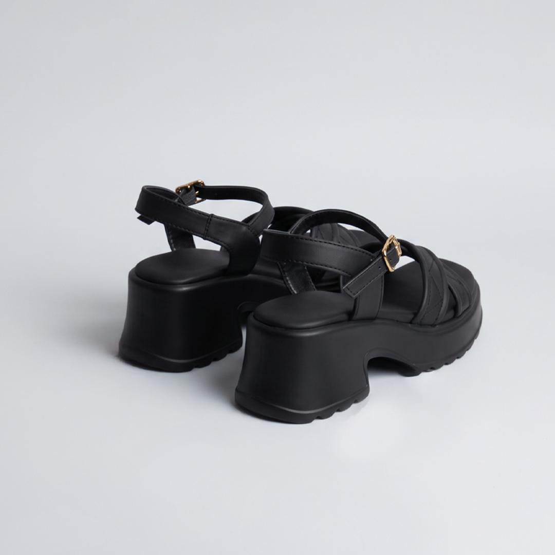 Chunky Platform Sandals black