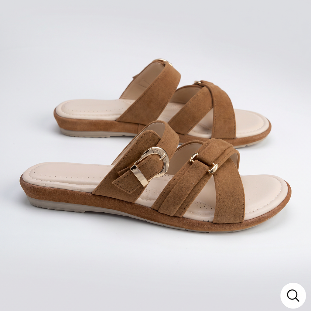 Suede Sandals mustred
