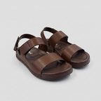 Classic Strap Sandals Men's Brown Leather