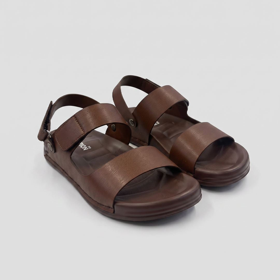 Classic Strap Sandals Men's Brown Leather