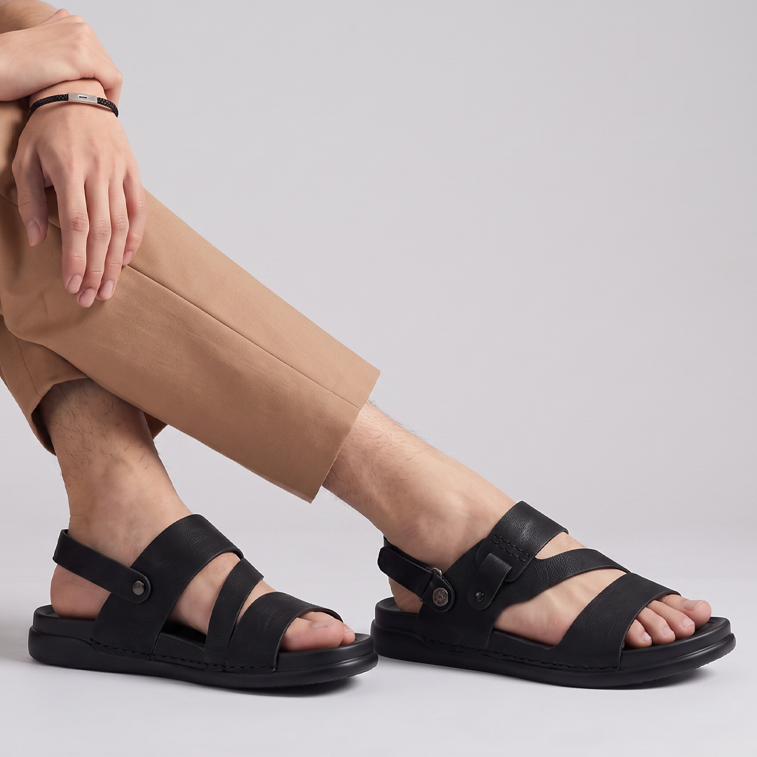 Men's Open Toe Sandals Black