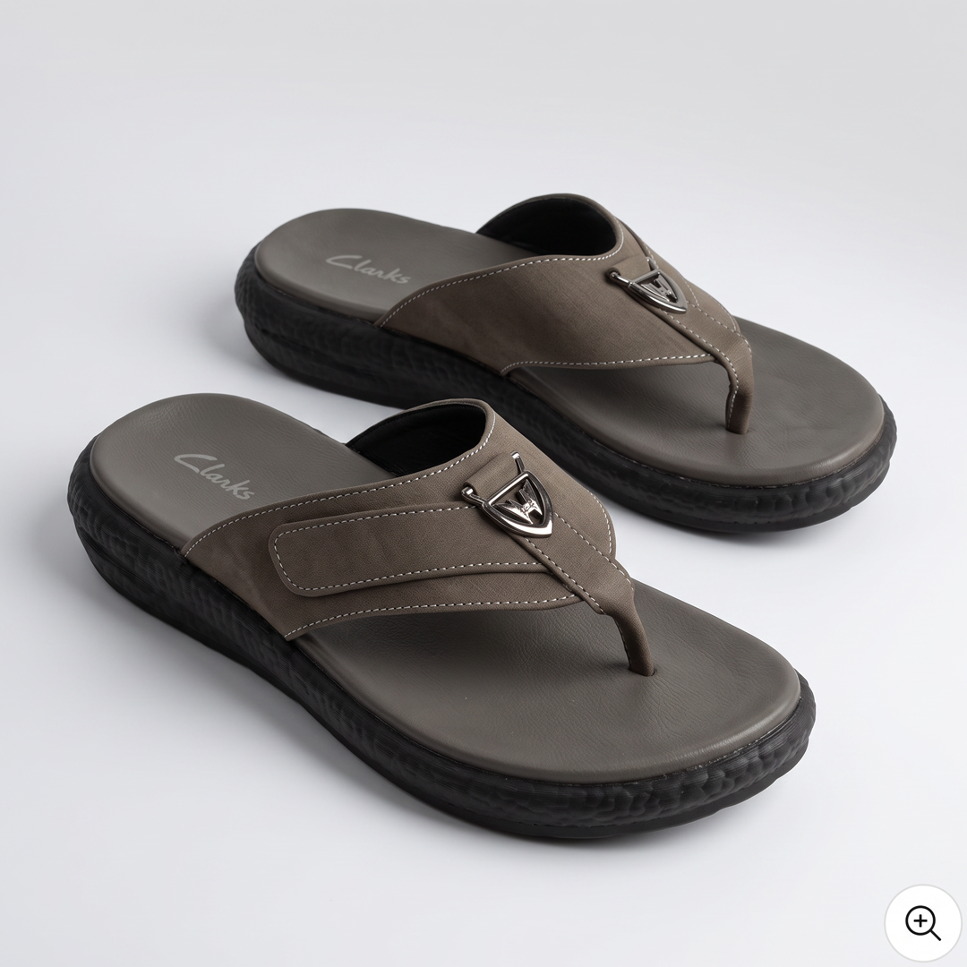 Tan Comfort Thong Sandals grey