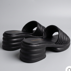 Chunky Block Heel Sandals black