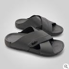 Crossover Slide Sandals grey