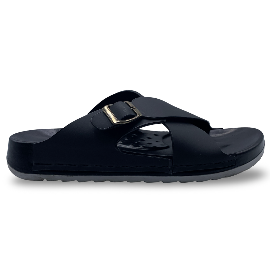 0509  Men's Cross-Strap Casual Slippers