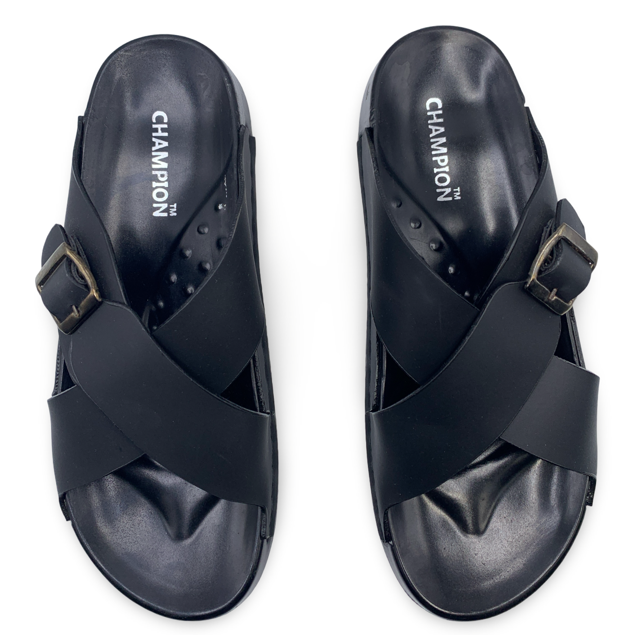 0509  Men's Cross-Strap Casual Slippers