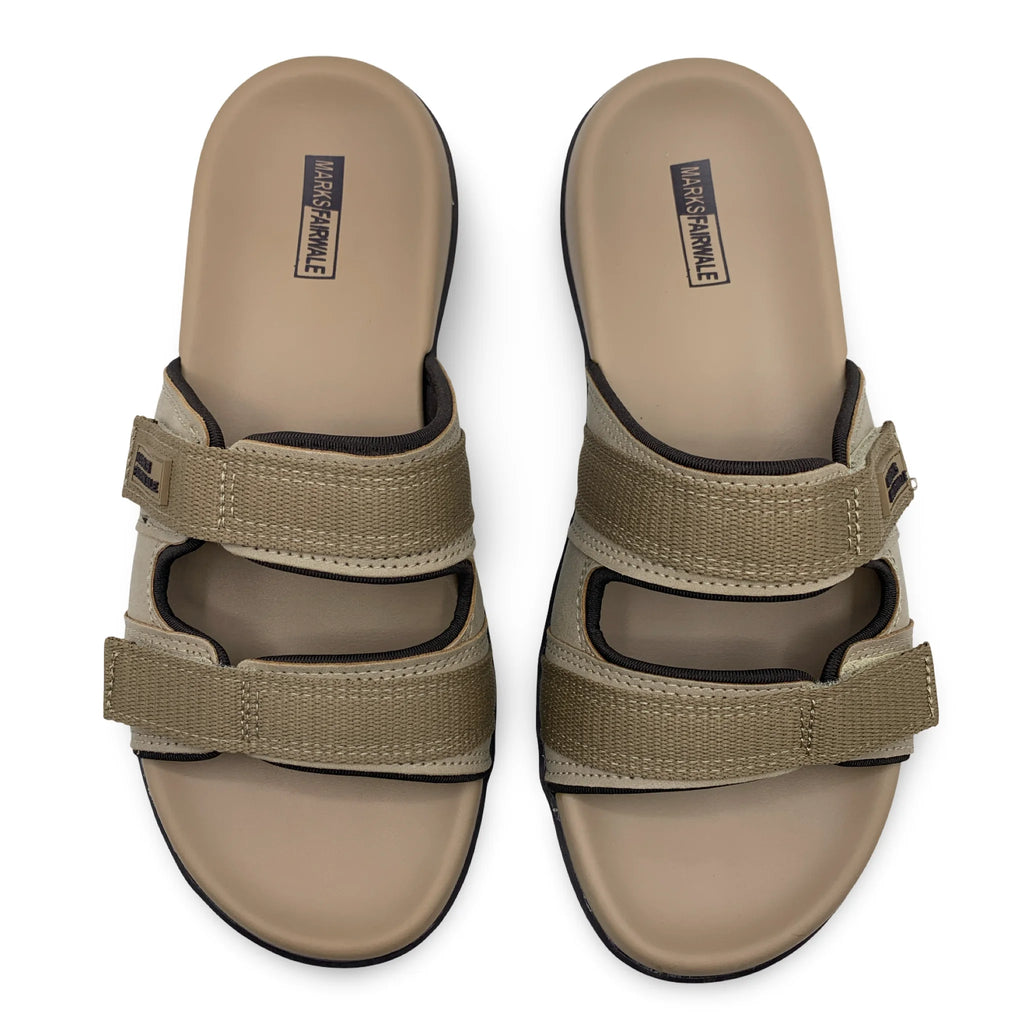 0457  Men's Cross-Strap Casual Slippers