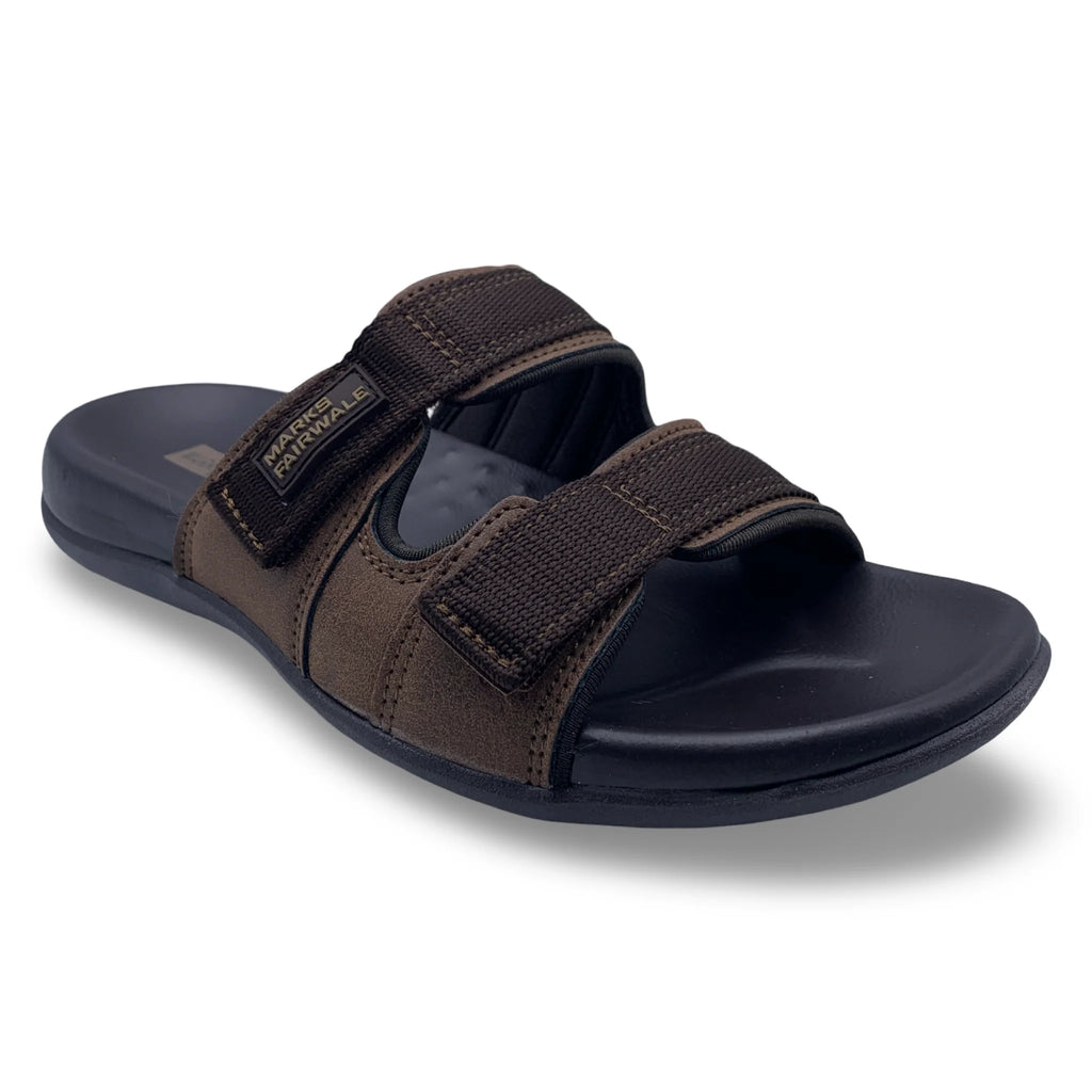 0457  Men's Cross-Strap Casual Slippers
