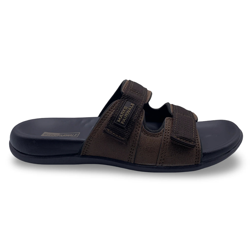 0457  Men's Cross-Strap Casual Slippers