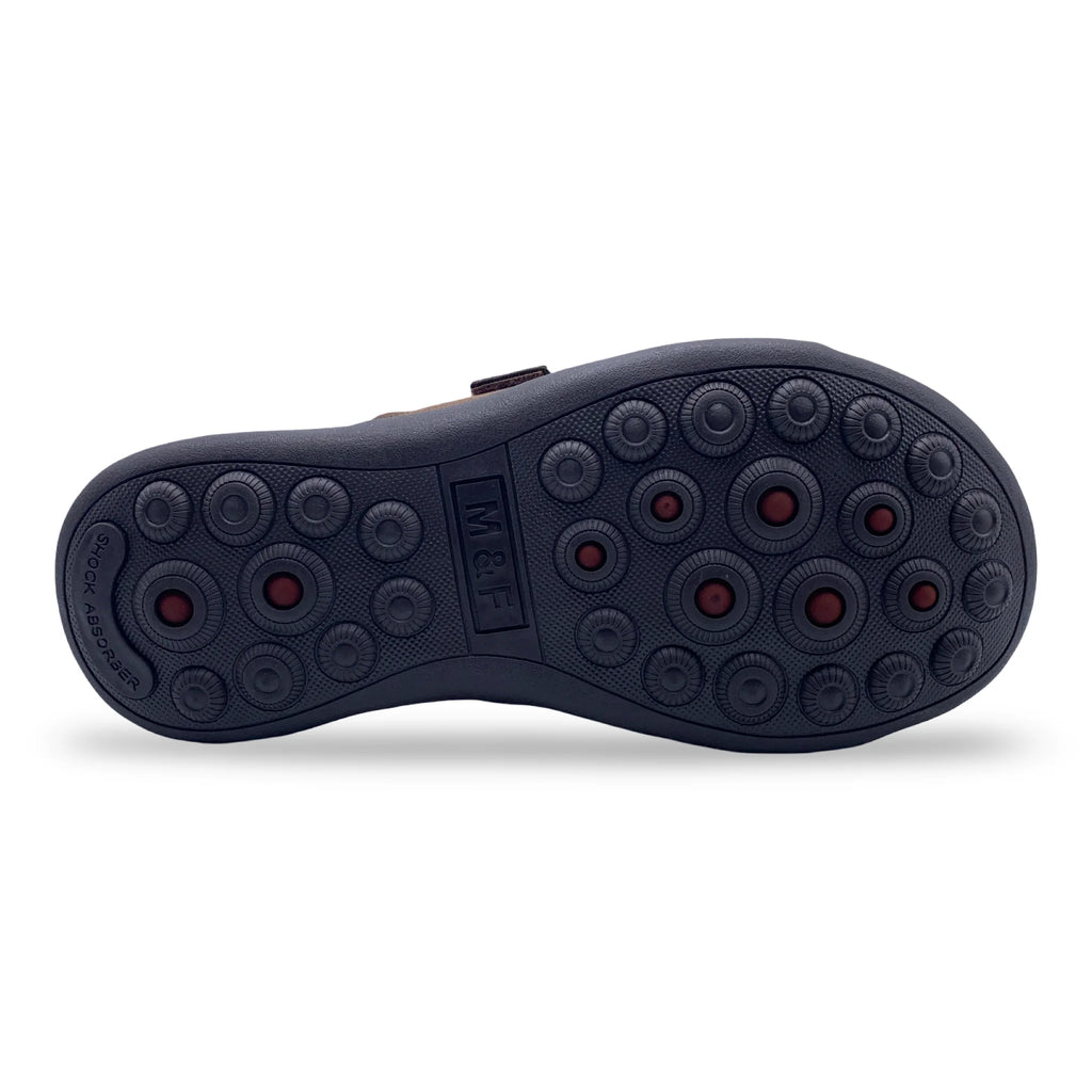 0457  Men's Cross-Strap Casual Slippers