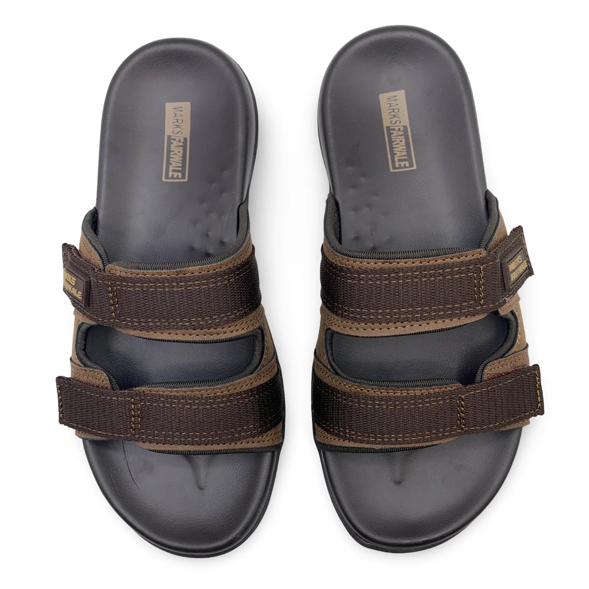 0457  Men's Cross-Strap Casual Slippers