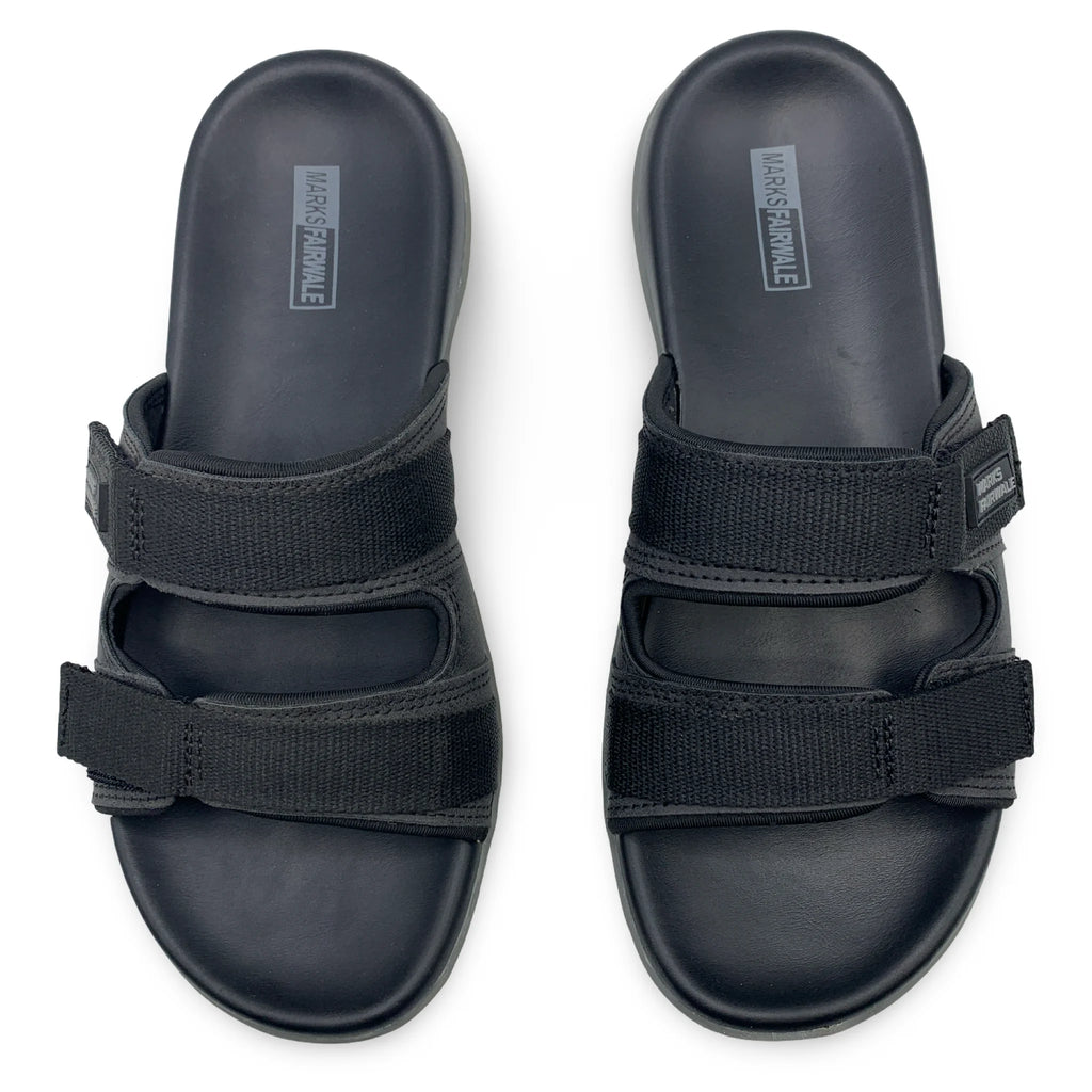 0457  Men's Cross-Strap Casual Slippers