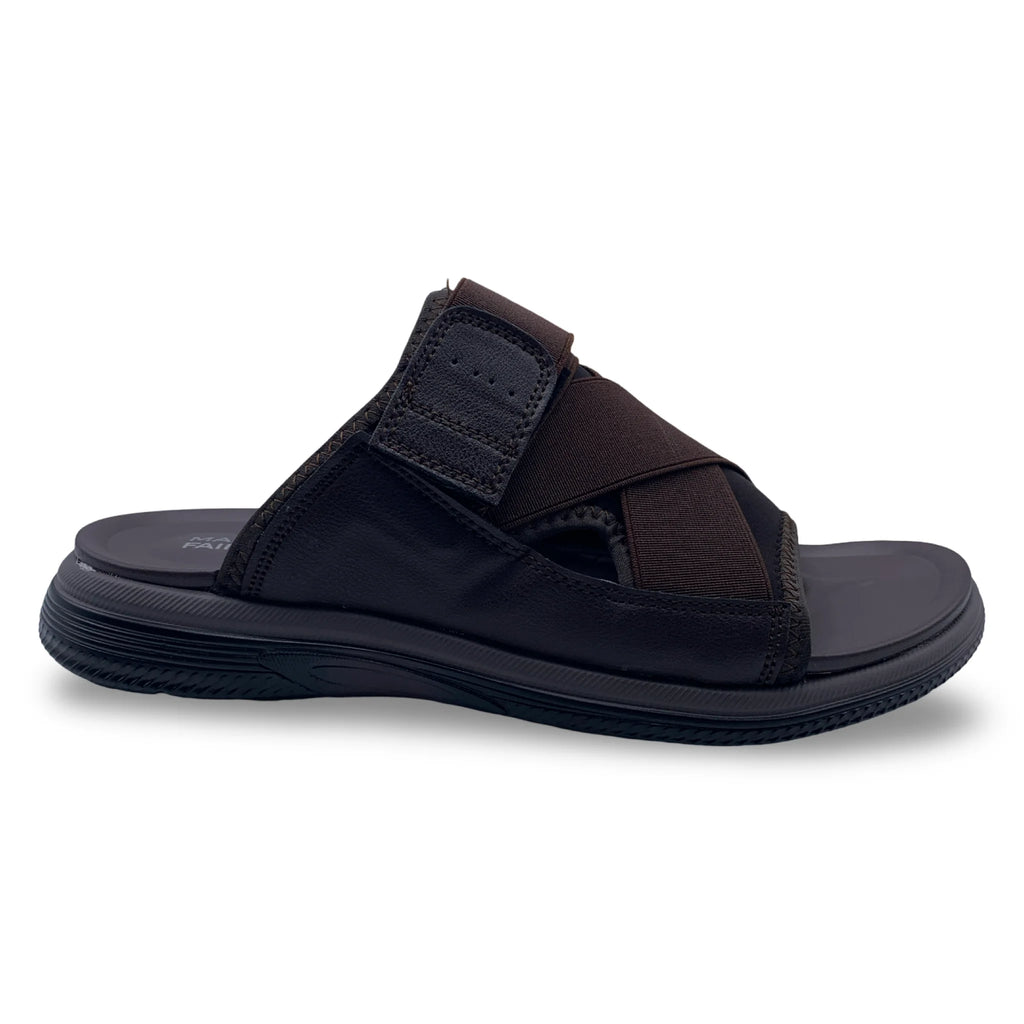 0228  Men's Cross-Strap Casual Slippers