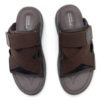 0228  Men's Cross-Strap Casual Slippers