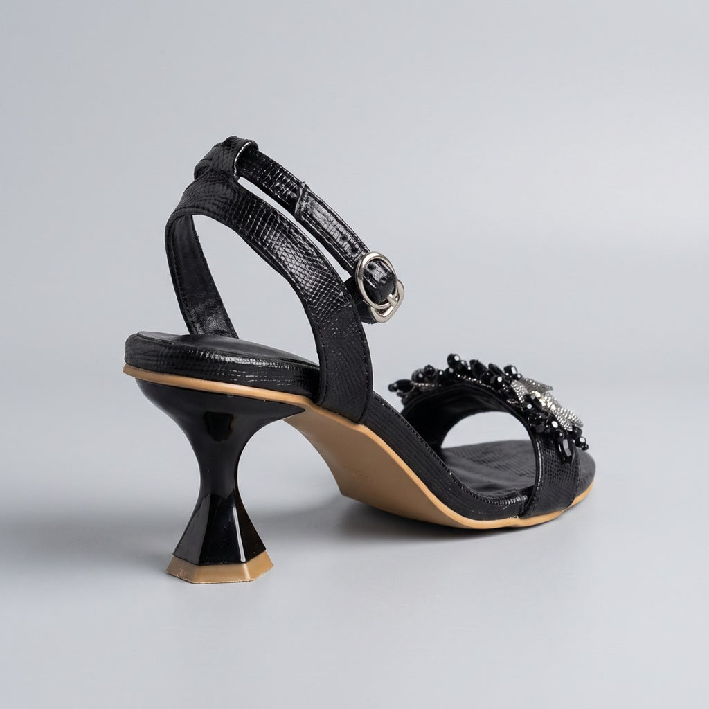 Embellished Heels black