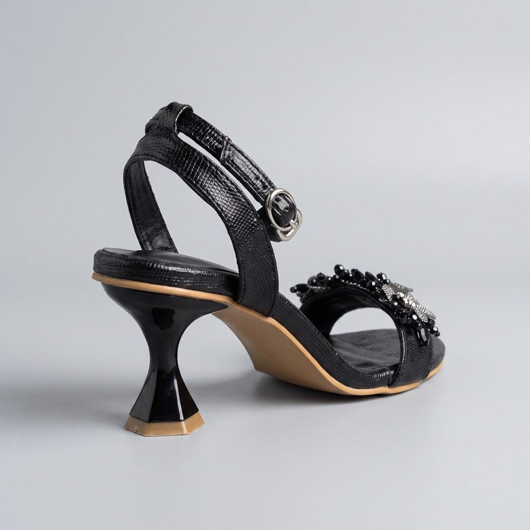Embellished Heels black