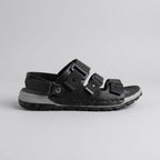 2-1449 Triple Strap Sport Sandals - Black