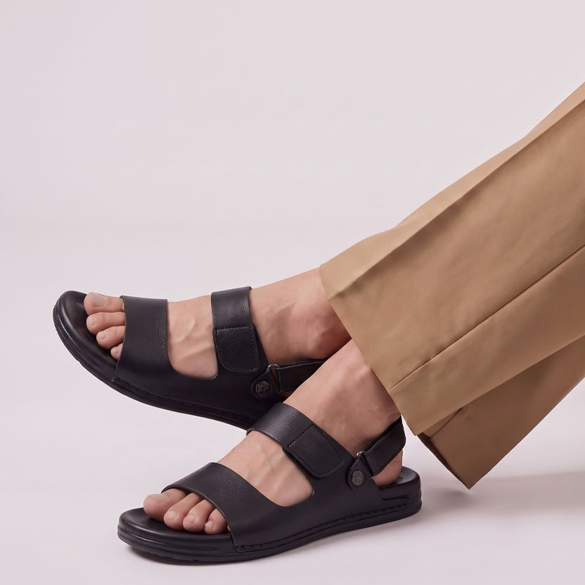 Classic Strap Sandal Black