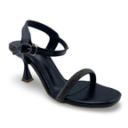 6659  Gleam Strap Flared Heel Sandals