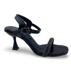 6659  Gleam Strap Flared Heel Sandals